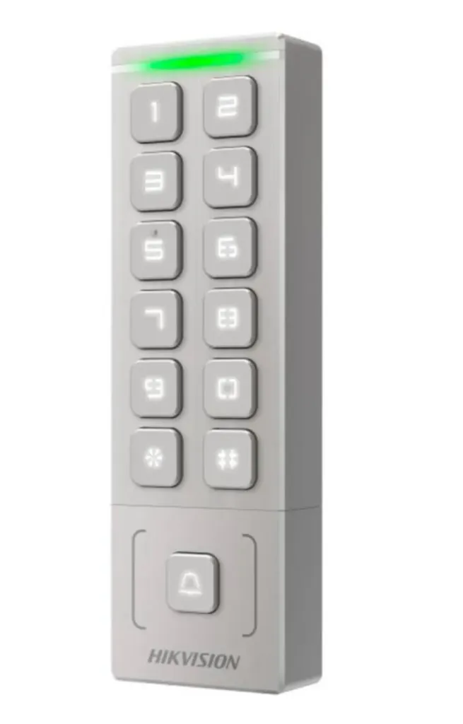 Terminal Prox Mifare/PIN Slim Metal WiFi DS-K1T809MWX Hikvision